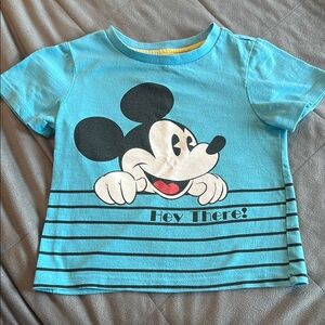 Disney Blue Mickey Mouse Short Sleeve Tee
